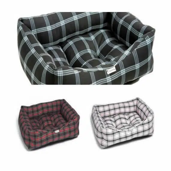 collage Tartan Dog Bed Country Style