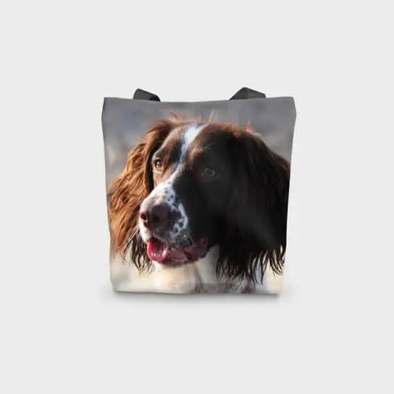 Canvas Cotton Printed Spaniel Gun Dog Bag