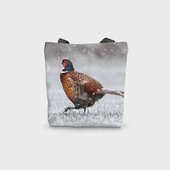 Country Pheasants Foldaway Tote Bag