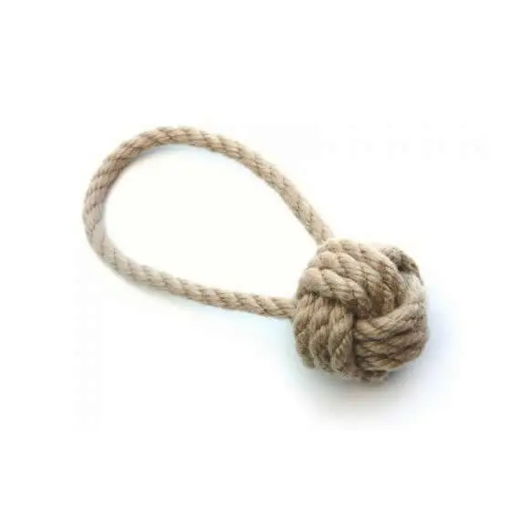 tough small ball Monkey Knot Dog Toy