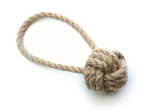 tough_ball_small -Paws Plus One monkey knot dog toy