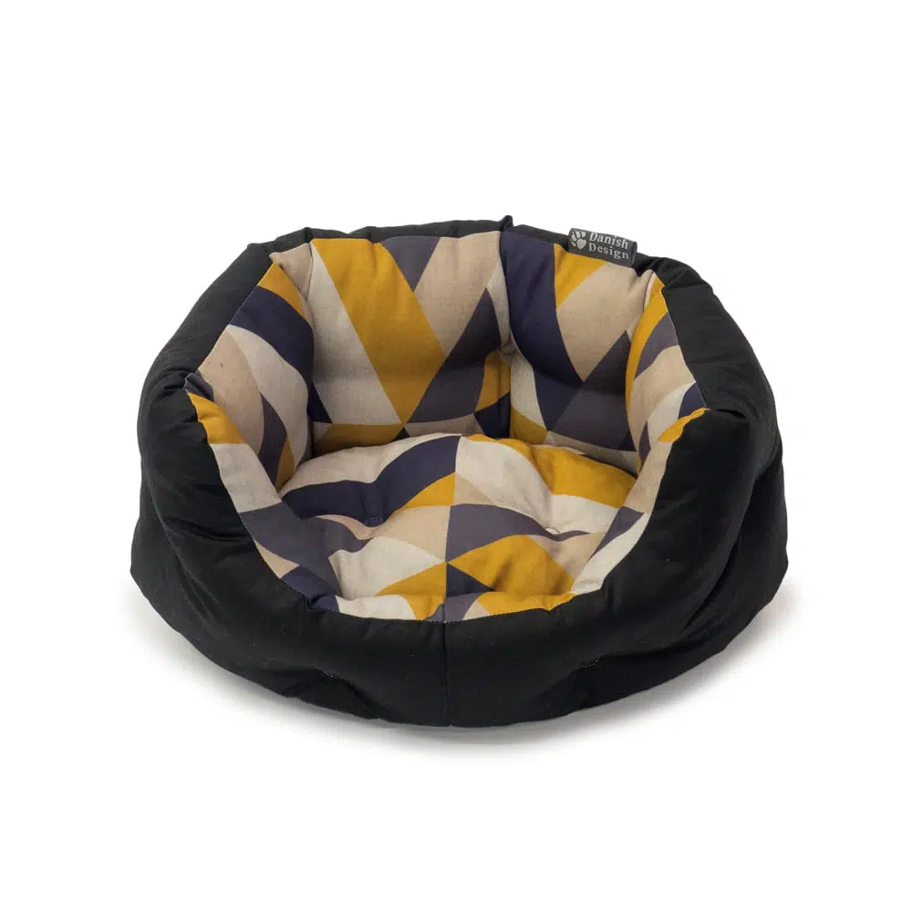 Danish design memory foam donut dog bed