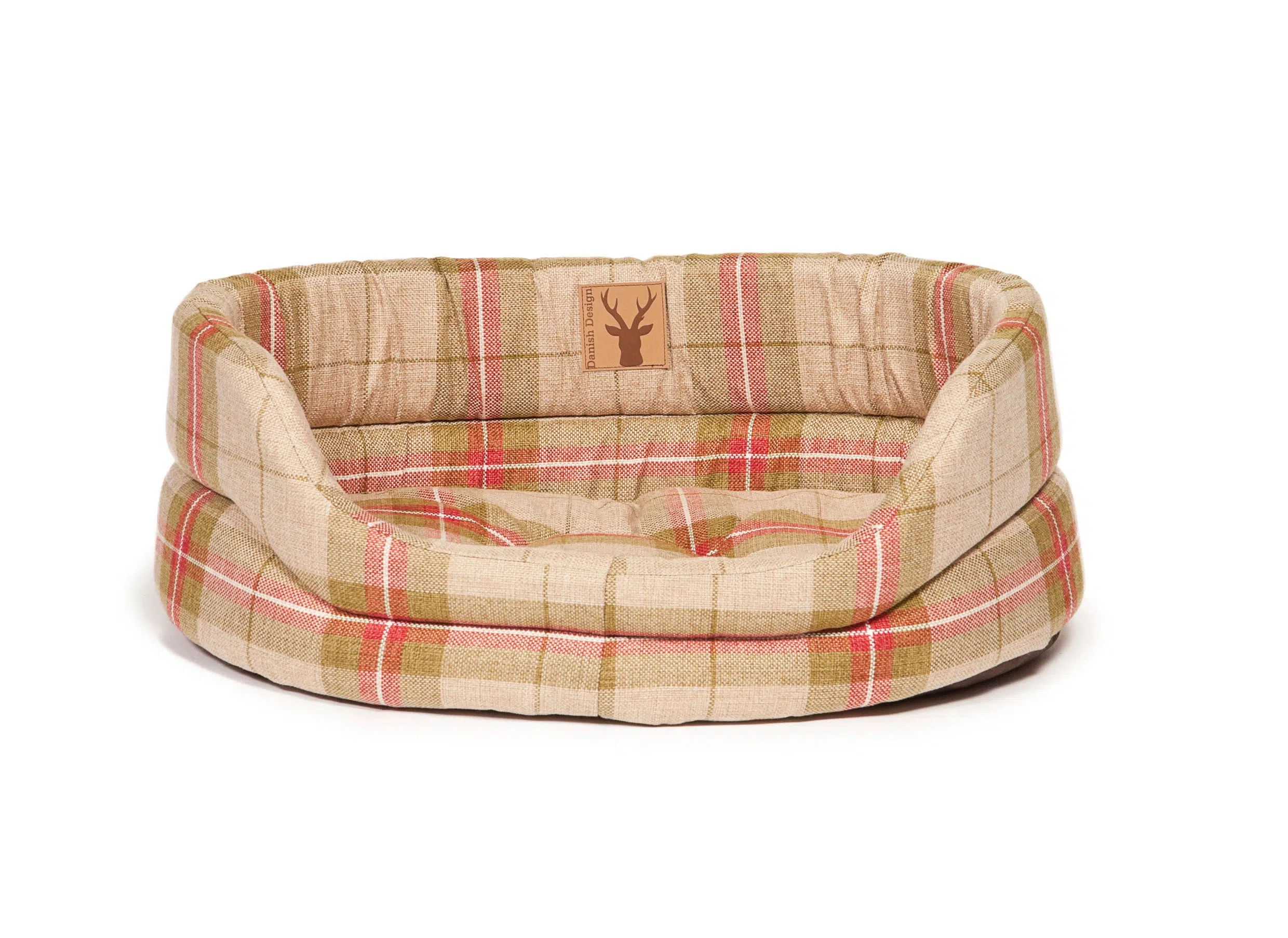 Round Newton Moss slumber Dog Bed Danish Design Paws Plus One