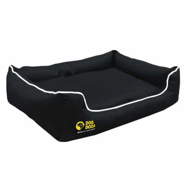 Waterproof Memory Foam Black Dogs Bed – Dog Doza Settee Beds