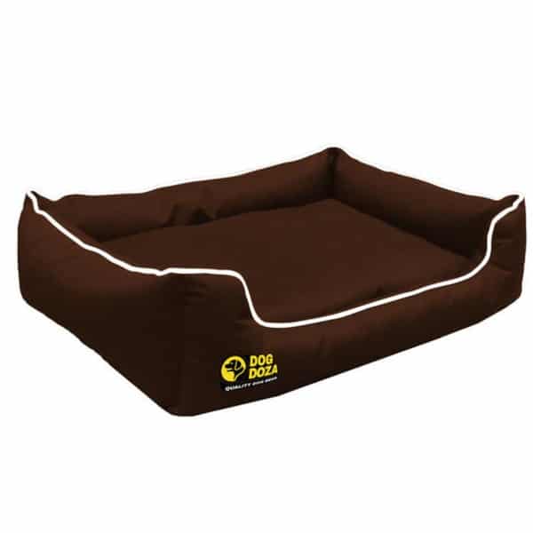 memory foam dog bed brown