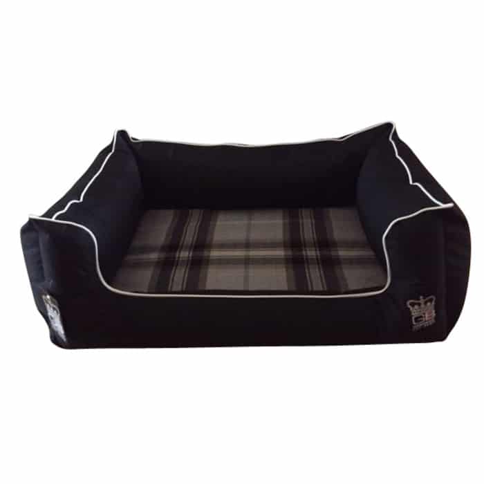 memory foam dog bed black