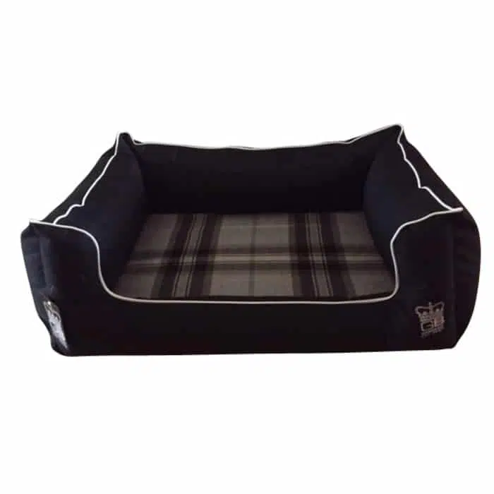 Memory Foam Dreamer Dog Bed | Black Waterproof Settee Beds