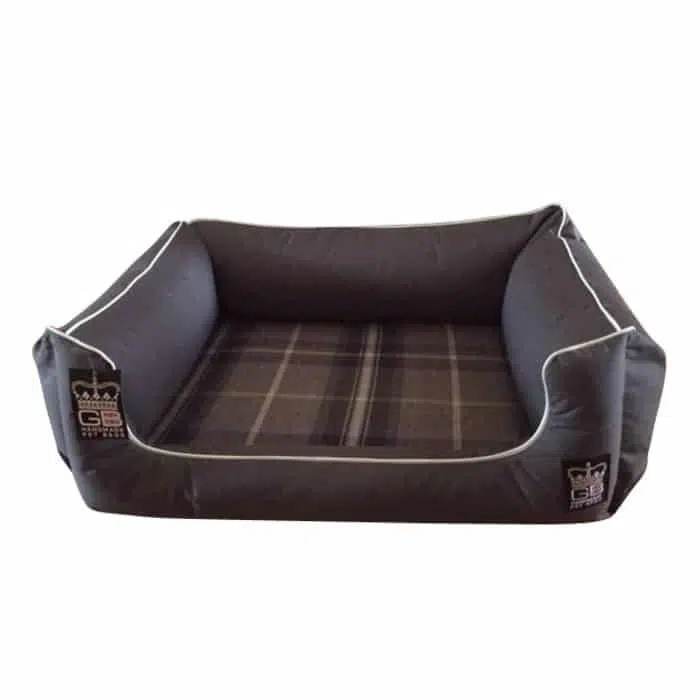 Memory Foam Dreamer Dog Bed | Grey Waterproof Settee Pet Beds