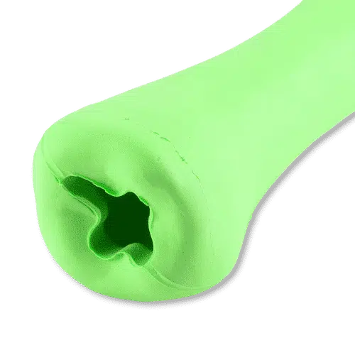 Green rubber dog bone sale