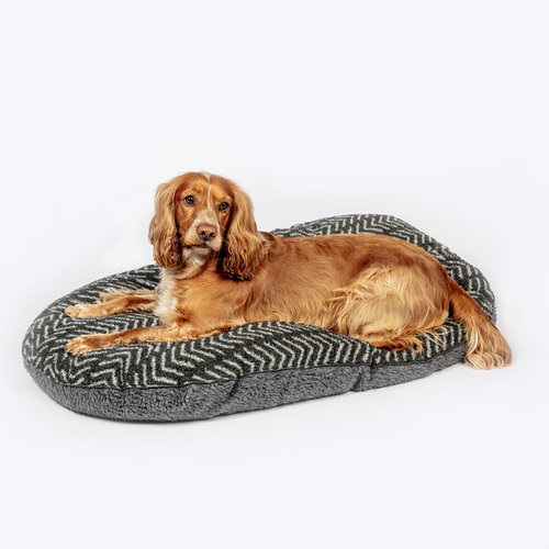 Luxury Sherpa Grey Fleece Dog Mattress – Danish Design Dog Bed