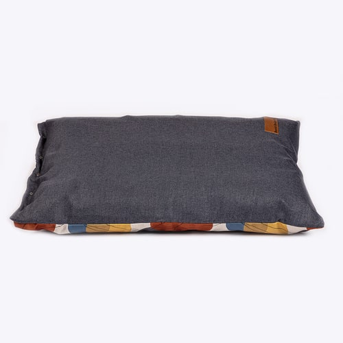 Colour Block Dark Grey Mattress Duvet | Danish Design Dog Bed